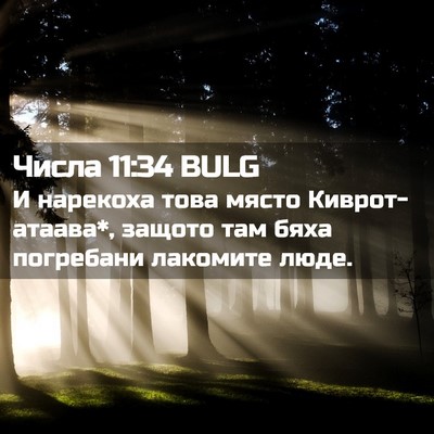 Picture 02 - Числа 11:34 BULG - И нарекоха това място - Bible Verse Picture