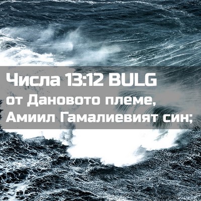 Picture 02 - Числа 13:12 BULG - от Дановото племе, Амиил - Bible Verse Picture