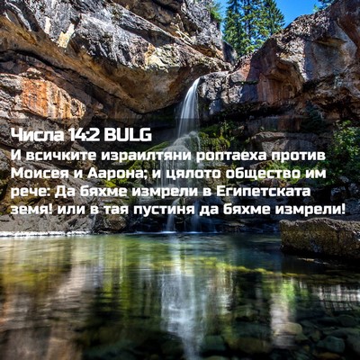Picture 02 - Числа 14:2 BULG - И всичките израилтяни - Bible Verse Picture