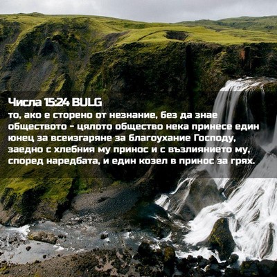 Picture 02 - Числа 15:24 BULG - то, ако е сторено от - Bible Verse Picture