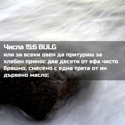 Picture 02 - Числа 15:6 BULG - или за всеки овен да - Bible Verse Picture