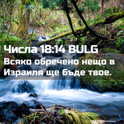 Picture 02 - Числа 18:14 BULG - Всяко обречено нещо в - Bible Verse Picture