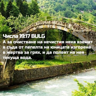 Picture 02 - Числа 19:17 BULG - А за очистване на нечистия - Bible Verse Picture