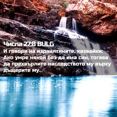 Picture 02 - Числа 27:8 BULG - И говори на израилтяните, - Bible Verse Picture