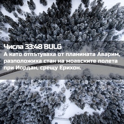Picture 02 - Числа 33:48 BULG - А като отпътуваха от - Bible Verse Picture