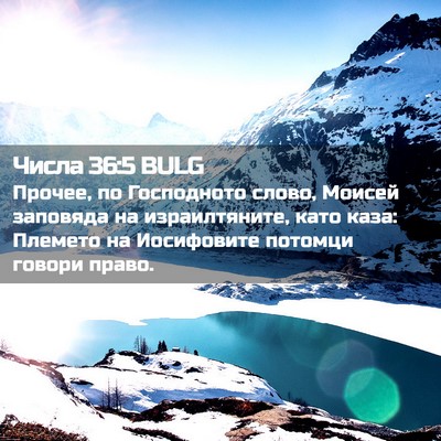 Picture 02 - Числа 36:5 BULG - Прочее, по Господното - Bible Verse Picture