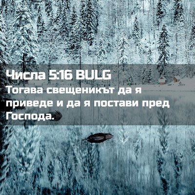 Picture 02 - Числа 5:16 BULG - Тогава свещеникът да я - Bible Verse Picture