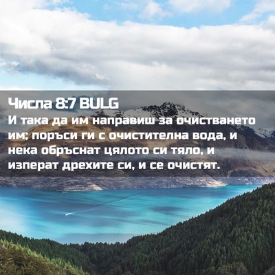 Picture 02 - Числа 8:7 BULG - И така да им направиш за - Bible Verse Picture