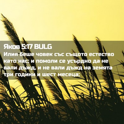 Picture 02 - Яков 5:17 BULG - Илия беше човек със същото - Bible Verse Picture