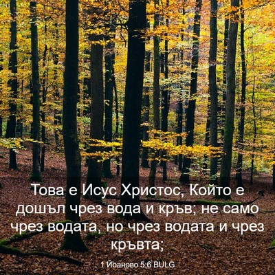 Picture 03 - 1 Йоаново 5:6 BULG - Това е Исус Христос, Който - Bible Verse Picture