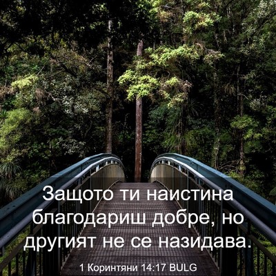 Picture 03 - 1 Коринтяни 14:17 BULG - Защото ти наистина - Bible Verse Picture