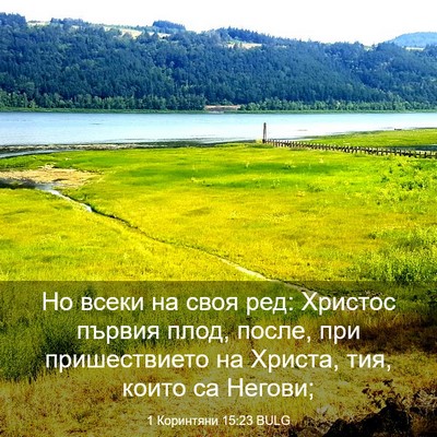 Picture 03 - 1 Коринтяни 15:23 BULG - Но всеки на своя ред: - Bible Verse Picture