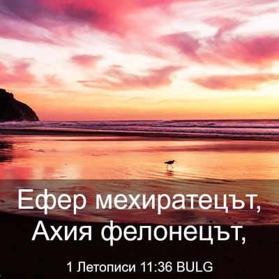 Picture 03 - 1 Летописи 11:36 BULG - Ефер мехиратецът, Ахия - Bible Verse Picture