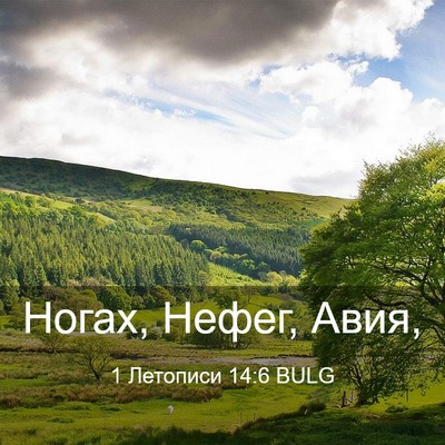 Picture 03 - 1 Летописи 14:6 BULG - Ногах, Нефег, - Bible Verse Picture