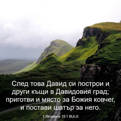 Picture 03 - 1 Летописи 15:1 BULG - След това Давид си построи - Bible Verse Picture