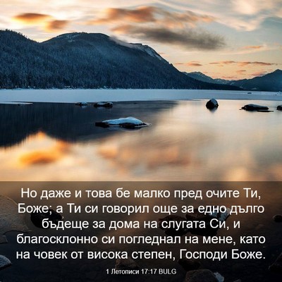 Picture 03 - 1 Летописи 17:17 BULG - Но даже и това бе малко - Bible Verse Picture