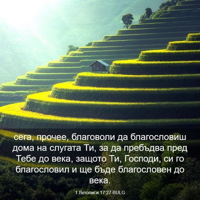 Picture 03 - 1 Летописи 17:27 BULG - сега, прочее, благоволи да - Bible Verse Picture