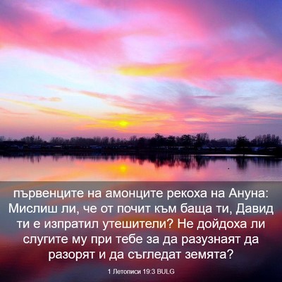 Picture 03 - 1 Летописи 19:3 BULG - първенците на амонците - Bible Verse Picture