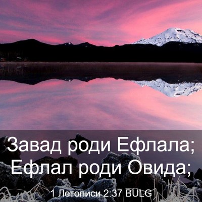 Picture 03 - 1 Летописи 2:37 BULG - Завад роди Ефлала; Ефлал - Bible Verse Picture