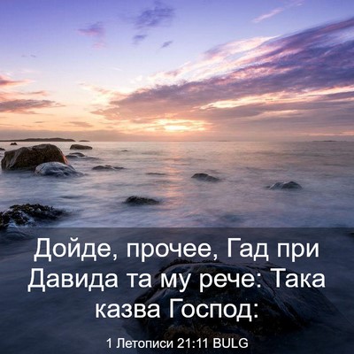 Picture 03 - 1 Летописи 21:11 BULG - Дойде, прочее, Гад при - Bible Verse Picture