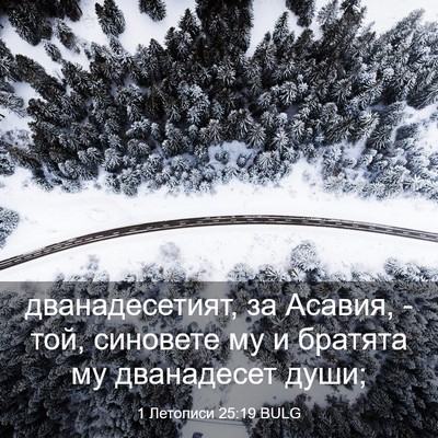 Picture 03 - 1 Летописи 25:19 BULG - дванадесетият, за Асавия, - - Bible Verse Picture