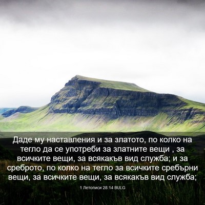 Picture 03 - 1 Летописи 28:14 BULG - Даде му наставления и за - Bible Verse Picture