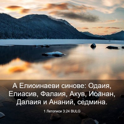 Picture 03 - 1 Летописи 3:24 BULG - А Елиоинаеви синове: Одаия, - Bible Verse Picture