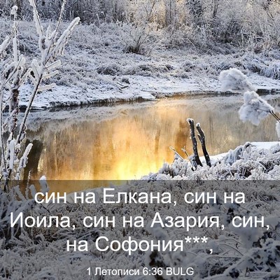 Picture 03 - 1 Летописи 6:36 BULG - син на Елкана, син на Иоила, - Bible Verse Picture