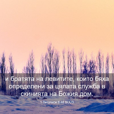 Picture 03 - 1 Летописи 6:48 BULG - и братята на левитите, - Bible Verse Picture