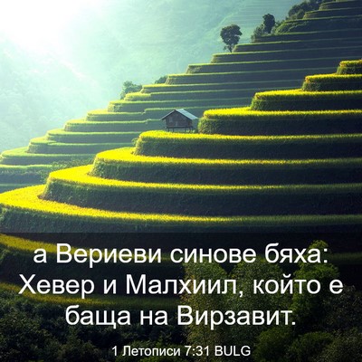 Picture 03 - 1 Летописи 7:31 BULG - а Вериеви синове бяха: - Bible Verse Picture