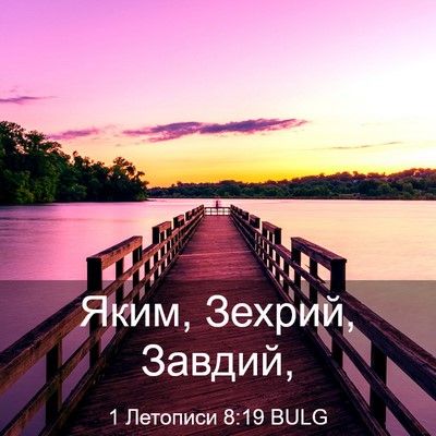 Picture 03 - 1 Летописи 8:19 BULG - Яким, Зехрий, - Bible Verse Picture