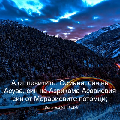 Picture 03 - 1 Летописи 9:14 BULG - А от левитите: Семаия, син - Bible Verse Picture