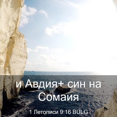 Picture 03 - 1 Летописи 9:16 BULG - и Авдия+ син на - Bible Verse Picture