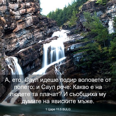 Picture 03 - 1 Царе 11:5 BULG - А, ето, Саул идеше подир - Bible Verse Picture
