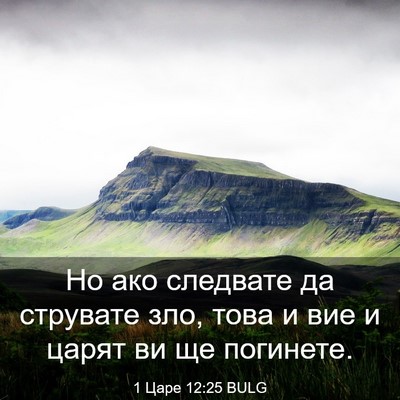 Picture 03 - 1 Царе 12:25 BULG - Но ако следвате да - Bible Verse Picture