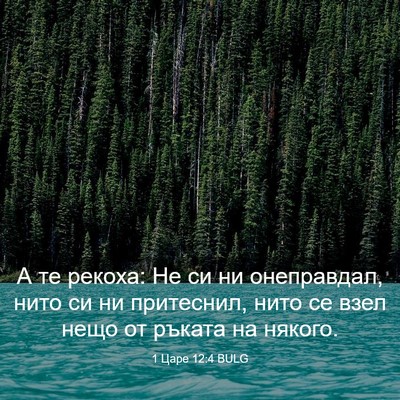 Picture 03 - 1 Царе 12:4 BULG - А те рекоха: Не си ни - Bible Verse Picture