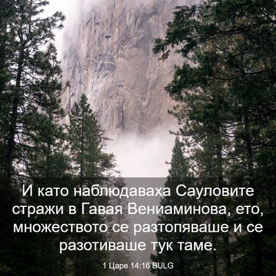 Picture 03 - 1 Царе 14:16 BULG - И като наблюдаваха - Bible Verse Picture