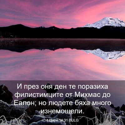 Picture 03 - 1 Царе 14:31 BULG - И през оня ден те поразиха - Bible Verse Picture