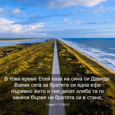 Picture 03 - 1 Царе 17:17 BULG - В това време Есей каза на - Bible Verse Picture