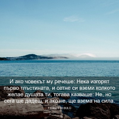 Picture 03 - 1 Царе 2:16 BULG - И ако човекът му речеше: - Bible Verse Picture
