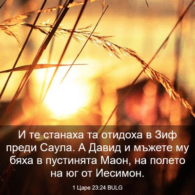 Picture 03 - 1 Царе 23:24 BULG - И те станаха та отидоха в - Bible Verse Picture