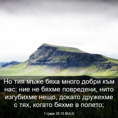 Picture 03 - 1 Царе 25:15 BULG - Но тия мъже бяха много - Bible Verse Picture