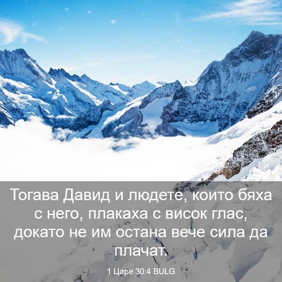 Picture 03 - 1 Царе 30:4 BULG - Тогава Давид и людете, - Bible Verse Picture