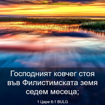 Picture 03 - 1 Царе 6:1 BULG - Господният ковчег стоя във - Bible Verse Picture