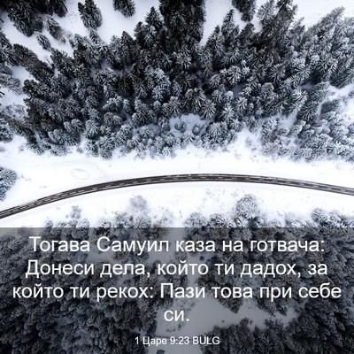 Picture 03 - 1 Царе 9:23 BULG - Тогава Самуил каза на - Bible Verse Picture