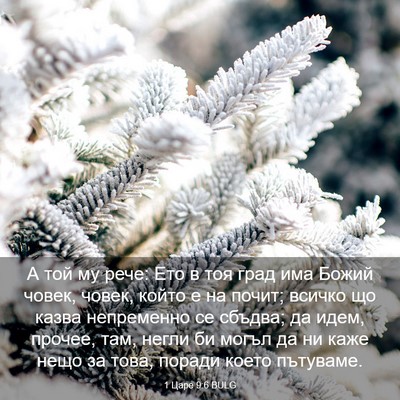 Picture 03 - 1 Царе 9:6 BULG - А той му рече: Ето в тоя - Bible Verse Picture