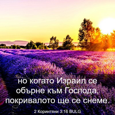 Picture 03 - 2 Коринтяни 3:16 BULG - но когато Израил се обърне - Bible Verse Picture