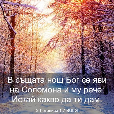 Picture 03 - 2 Летописи 1:7 BULG - В същата нощ Бог се яви на - Bible Verse Picture