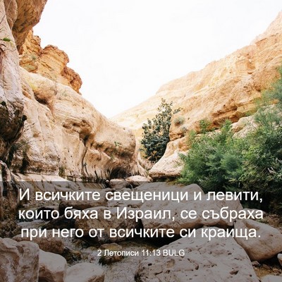 Picture 03 - 2 Летописи 11:13 BULG - И всичките свещеници и - Bible Verse Picture