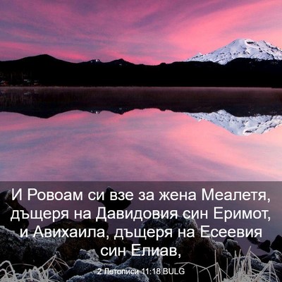 Picture 03 - 2 Летописи 11:18 BULG - И Ровоам си взе за жена - Bible Verse Picture